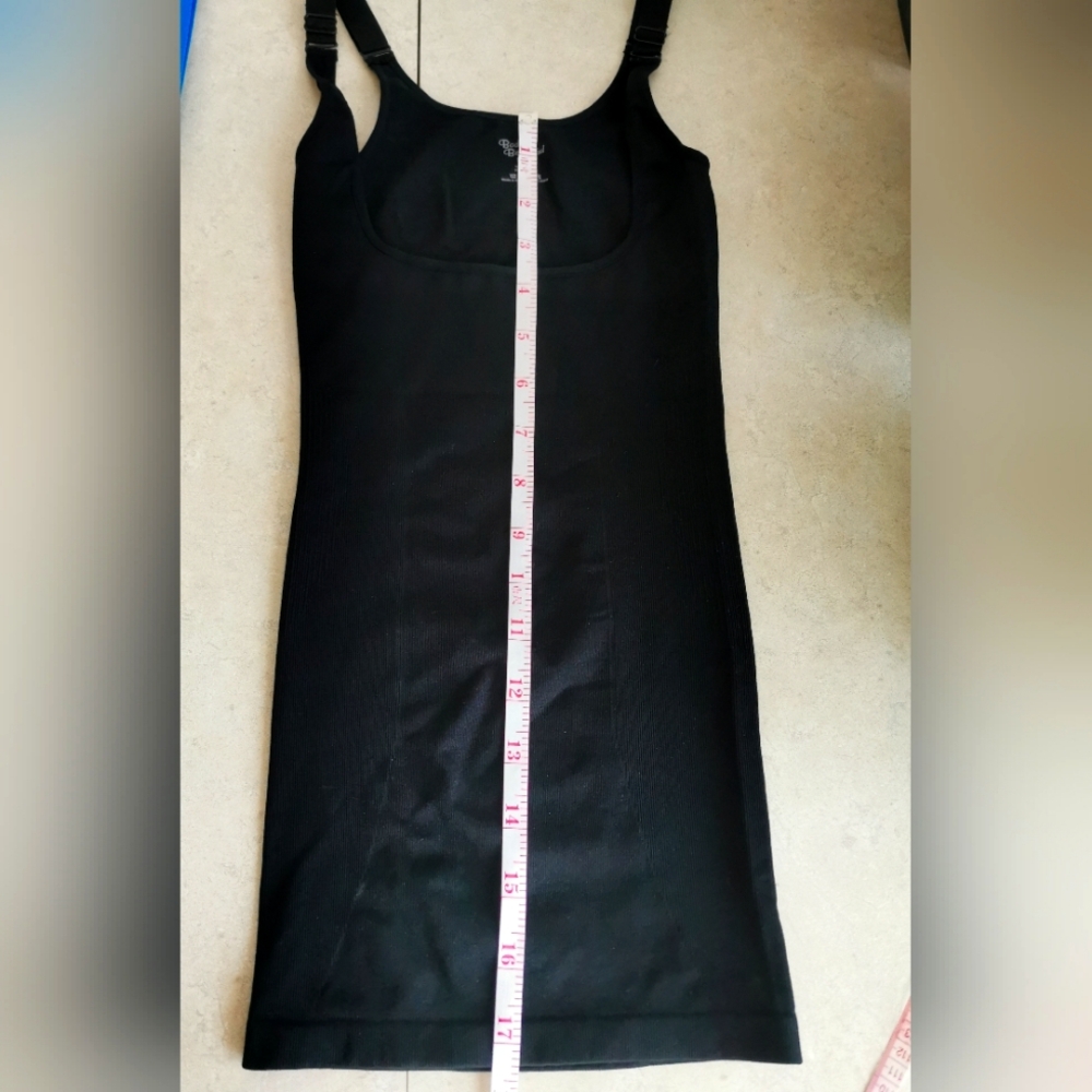 Open bust shapewear slip dress